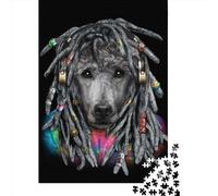 Adult Jigsaw Puzzle 1000 Poodle In Dreadlocks Puzzle Jigsaws Puzzles for Adults Educational Game Challenge Toy 1000pcs (38x26cm)