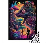 Adult Jigsaw Puzzle 1000 Primeval Psychedelia Puzzle Jigsaws for Adults Educational Game Challenge Toy 1000pcs (75x50cm)