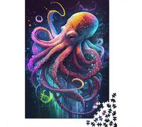 Adult Jigsaw Puzzle 1000 The Intelligent Octopus Puzzle Jigsaws for Adults Educational Game Challenge Toy 1000pcs (75x50cm)