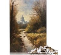 Adult Jigsaw Puzzle 1000 Washington DC Beauty USA Puzzle Jigsaws Puzzles for Adults Educational Game Challenge Toy 1000pcs (75x50cm)