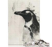 Adult Jigsaw Puzzle 1000Penguin Painting Wooden Puzzle Jigsaws for Adults Educational Game for Adult Teenagers 1000pcs (75x50cm)