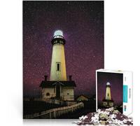 adult jigsaw puzzle 2000 pieces “Light House by Starry Sky” Made of cardboard,for ages 14 and over Stress Reliever Difficult Challenge Christmas Birthday Gifts 。size:70x100cm/27.5x39.3inch