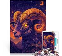 adult jigsaw puzzle 2000 pieces Starry sky and sheep Made of cardboard,Suitable for people aged 14 and above Parent-child interaction Great gift for gaming。size:70x100cm/27.5x39.3inch