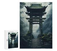 Adult Jigsaw Puzzle, 300 PCS, Featuring Japanese Torii Gate Artwork, A Creative Way to Unwind after A Busy Day, for Indoor Play