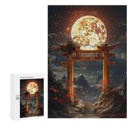 Adult Jigsaw Puzzle, 300 PCS, with Detailed Japanese Torii Gate Artwork, A Creative Way to Unwind after A Busy Day, for Cosy Nights