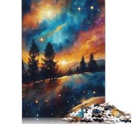 Adult Jigsaw Puzzle 500 Abstract Landscape Neon Puzzle Adult Jigsaw Puzzle Jigsaw Puzzles for Adults Educational Game Challenge Toy 500pcs (52x38cm)