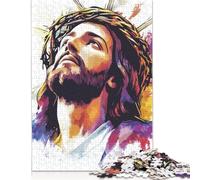 Adult Jigsaw Puzzle 500 Art Christian Jesus Puzzle Jigsaws Puzzles for Adults Educational Game Challenge Toy 500pcs (52x38cm)