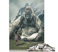 Adult Jigsaw Puzzle 500 Big Gorilla Puzzle Jigsaws for Adults Educational Game Challenge Toy 500pcs (52x38cm)