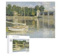Adult Jigsaw Puzzle, 500 PCS, with Detailed The Argenteuil Bridge Artwork, A Creative Way to Unwind after A Busy Day, for Cosy Nights