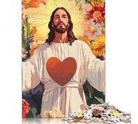 Adult Jigsaw Puzzle 500 Pieces Art Christian Jesus Puzzles for Adults For Family Fun & Game Night 500pcs (52x38cm)