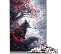 Adult Jigsaw Puzzle 500 Pieces 'Bee Beauty Black Ink Puzzle Jigsaws for Adults Learning Educational Puzzle 500pcs (52x38cm)