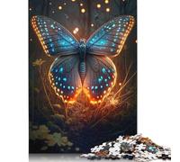 Adult Jigsaw Puzzle 500 Pieces Butterfly Magical Wooden Puzzle Jigsaws for Adults Jigsaw Puzzles for Adults Teenagers 500pcs (52x38cm)