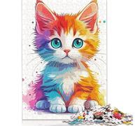Adult Jigsaw Puzzle 500 Pieces Cute Owl Luminous Glow Puzzle Jigsaws for Adults Educational Puzzle 500pcs (52x38cm)
