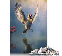 Adult Jigsaw Puzzle 500 Pieces Goldfinch Bird Flying Puzzles for Teenagers Gifts Jigsaw Puzzles for Adults 500pcs (52x38cm)