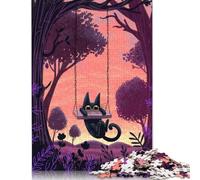 Adult Jigsaw Puzzle 500 Pieces Hyena Wood Puzzles for Adults Sustainable Puzzle for Adults 500pcs (52x38cm)