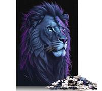 Adult Jigsaw Puzzle 500 Pieces Lion Face Puzzles for Teenagers Gifts Jigsaw Puzzles for Adults 500pcs (52x38cm)