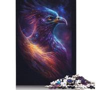 Adult Jigsaw Puzzle 500 Pieces Phoenix Bird Galaxy Puzzle Wooden Jigsaw For Adults Games Educational Toys 500pcs (52x38cm)