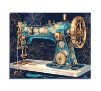 Adult Jigsaw Puzzle 500 Pieces Retro Sewing Machine Casual Large Size Puzzle Toy Intellectual Decompression and Home Decoration