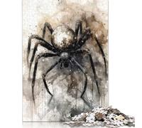 Adult Jigsaw Puzzle 500 Pieces Spider Inked Arachnid Puzzle Jigsaws Brain Teaser Puzzles For Adults 500pcs (52x38cm)
