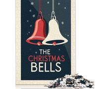 Adult Jigsaw Puzzle 500 Pieces The Christmas Bells Puzzles for Teenagers Gifts Jigsaw Puzzles for Adults 500pcs (52x38cm)