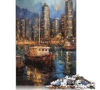 Adult Jigsaw Puzzle 500 Pieces Vancouver Beauty Canada Puzzle Jigsaws Brain Teaser Puzzles For Adults 500pcs (52x38cm)