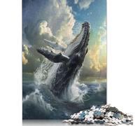 Adult Jigsaw Puzzle 500 Pieces Watercolor Alligator Portrait Puzzle Jigsaws for Adults Learning Educational Puzzle 500pcs (52x38cm)