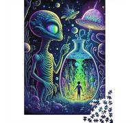 Adult Jigsaw Puzzle Alien Monster6 Jigsaw Puzzles for Adults Educational Game Challenge Toy 1000pcs (38x26cm)