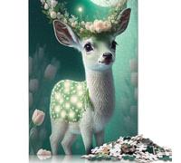 Adult Jigsaw Puzzle Animal Art Elk Jigsaw Puzzles for Adults Educational Game Challenge Toy 1000pcs (75x50cm)