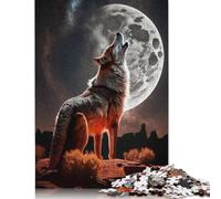 Adult Jigsaw Puzzle Animal Art Wolf Jigsaw Puzzles for Adults Educational Game Challenge Toy 1000pcs (75x50cm)