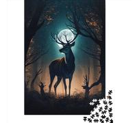 Adult Jigsaw Puzzle Animal Deer Jigsaw Puzzles for Adults Educational Game Challenge Toy 1000pcs (75x50cm)