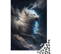 Adult Jigsaw Puzzle Animal Universe Wolf Jigsaw Puzzles for Adults Educational Game Challenge Toy 1000pcs (38x26cm)