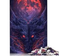 Adult Jigsaw Puzzle Demon Dragon 1000 Pieces Jigsaws Games Educational Toys Jigsaw Puzzles for 18+ And Adults 1000pcs (75x50cm)