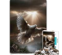 Adult Jigsaw Puzzle, Dove Flying Through Sunbeams, 300 PCS