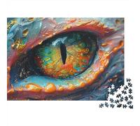 Adult Jigsaw Puzzle, Dragon Attack, 1000 Pieces, 52x38cm/1000pcs, Clean White Cardboard for Sorting; for Calm Concentration at Home
