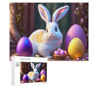 Adult Jigsaw Puzzle, Easter Bunny with Eggs-16, 500 PCS