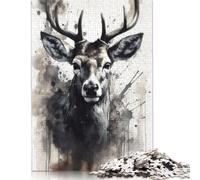 Adult Jigsaw Puzzle 'Fox Wild Charm Watercolor Puzzle for Adults And Teenager Jigsaw Puzzles for Adult 500pcs (52x38cm)