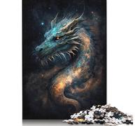 Adult Jigsaw Puzzle Galaxy Art Chinese Dragon 500 Pieces Jigsaws Games Educational Toys Jigsaw Puzzles for 18+ And Adults 500pcs (52x38cm)