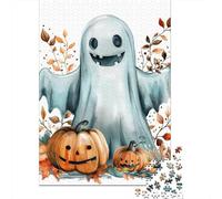 Adult Jigsaw Puzzle Halloween Ghosts And Monsters Jigsaw Puzzles for Adults Educational Game Challenge Toy 1000pcs (38x26cm)