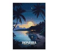 Adult Jigsaw Puzzle, Honiara, Solomon Islands Tropical Night, 300 PCS