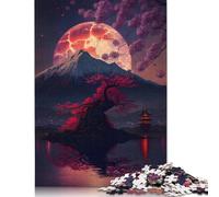 Adult Jigsaw Puzzle Magic Flowers The Lake Wood Puzzle Jigsaws for Adults Teenagers Age 12+ 500pcs (52x38cm)