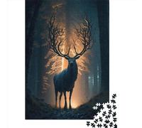 Adult Jigsaw Puzzle Mythical Land Deer Jigsaw Puzzles for Adults Educational Game Challenge Toy 1000pcs (75x50cm)