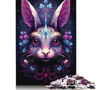 Adult Jigsaw Puzzle Rabbit in The Bush 500 Pieces Jigsaws Games Educational Toys Jigsaw Puzzles for 18+ And Adults 500pcs (52x38cm)