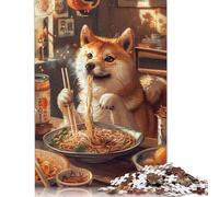 Adult Jigsaw Puzzle Ramen Shiba Inu Puzzle Jigsaws for Adults Educational Game Challenge Toy 1000pcs (75x50cm)