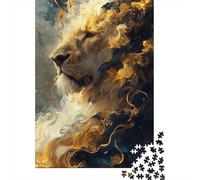 Adult Jigsaw Puzzle, Regal Roar, 1000 Pieces, 38x26cm/1000pcs; A Relaxed Project for Colder Days; Low-dust White Cardboard Pieces