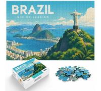 Adult Jigsaw Puzzle Rio Brazil 1 1000pcs (52x38cm) Challenge | For relaxed weekends: Adult jigsaw puzzle with 1000 pieces offers a break from digital entertainment.