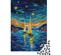 Adult Jigsaw Puzzle, Sailing Dreams, 1000 Pieces, 52x38cm/1000pcs; A Relaxed Project for Colder Days; Low-dust White Cardboard Pieces