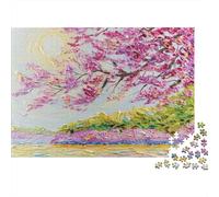 Adult Jigsaw Puzzle, Serene Bloom, 1000 Pieces, 70x50cm/1000pcs; Easy to Pause And Continue Later; Low-dust White Pieces for Sorting