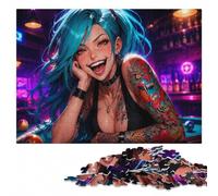 Adult Jigsaw Puzzle, Sexy Tattoo Girl, 500 Pieces | Visual matching and sorting - an activity that can be paused and resumed alone or together.
