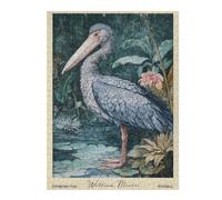Adult Jigsaw Puzzle, Shoebill William Morris Botanical, 500 PCS