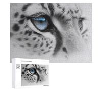 Adult Jigsaw Puzzle, Snow Leopard Eyes, 500 PCS